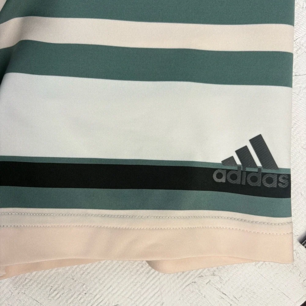 ADIDAS GOLF Men's ULT 365 Stripe Short Sleeve Polo Shirt Tech Emerald Sz 2XL